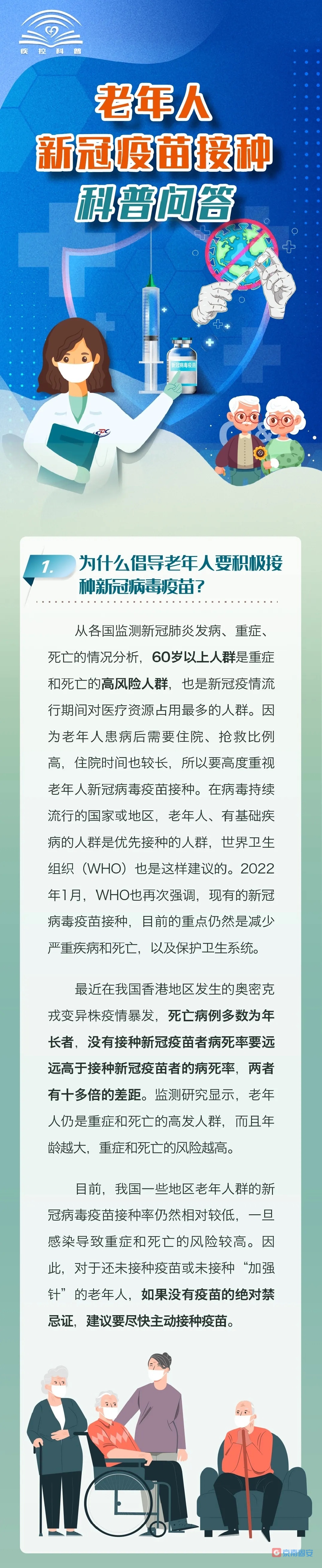 老年人新冠疫苗接种科普问答6829 作者:京南小新 帖子ID:72557 